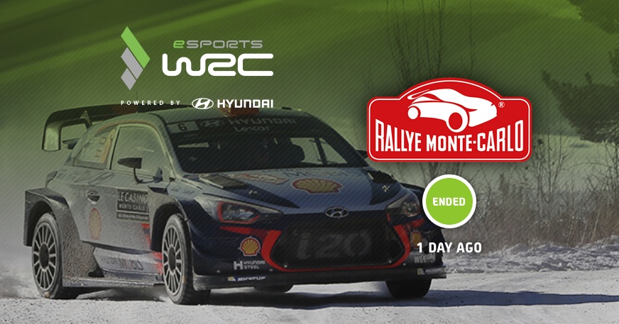 Výsledky eSport Rally Monaco